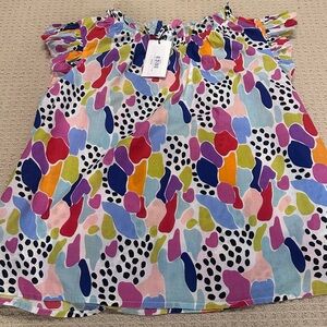 THML Multicolor Abstract Blouse